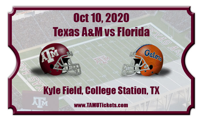 Texas A&M Aggies vs Florida Gators Football Tickets | 10/10/20